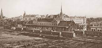Bahnstation von Wilhelmshaven im Jahr 1900 besucht mit der Zeitumkehrkapsel Wilhelmshaven